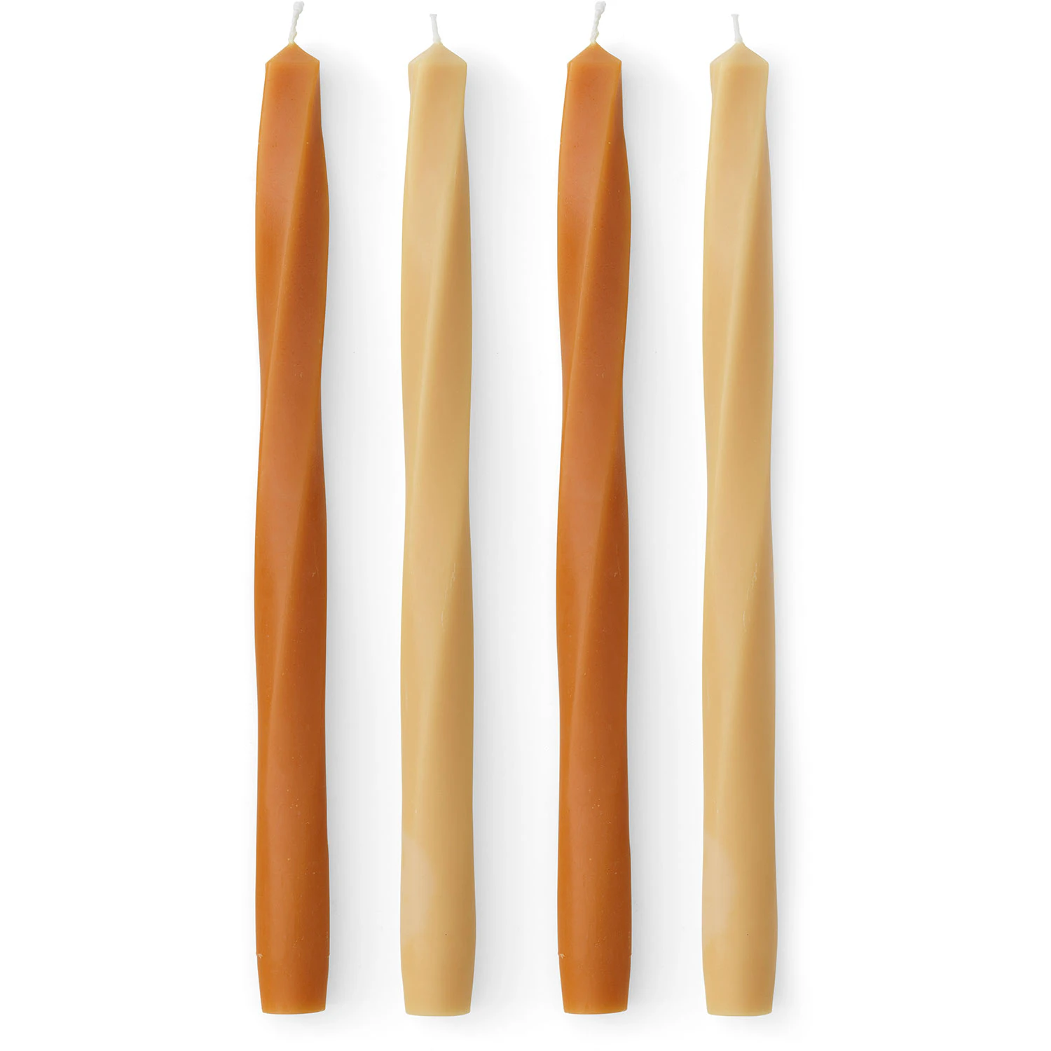 Audo Copenhagen Twist Tapered Candle H30 Warm Set Of 4 Pcs - Ljus