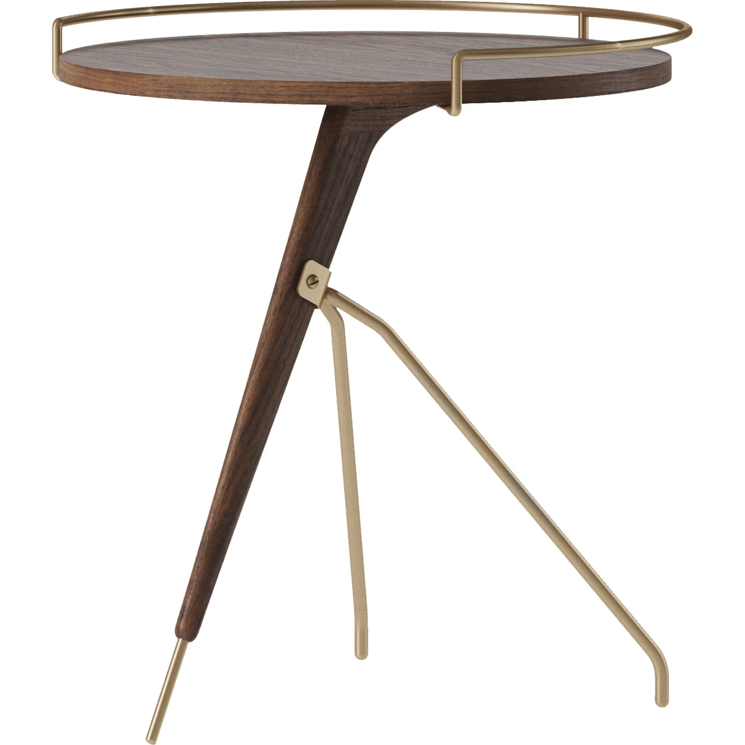 Audo Copenhagen Umanoff Sidobord 45 Cm - Sidobord & Avlastningsbord Massiv Valn&ouml;t