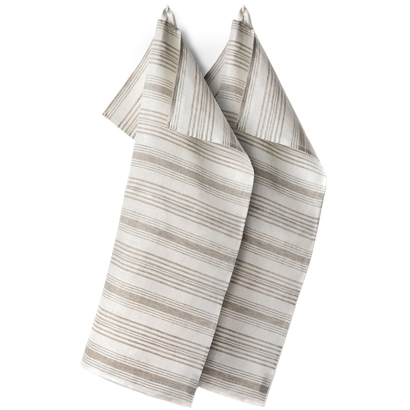 Gästabud Handduk Linne 50x70 cm 2-pack, Natur