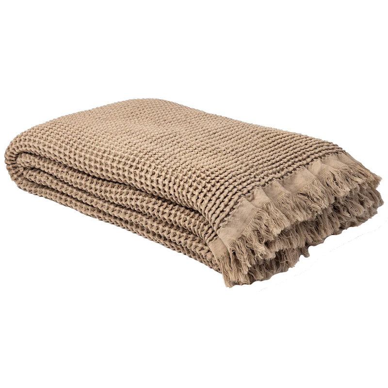 Våffla Pläd 130x200 cm, Natur