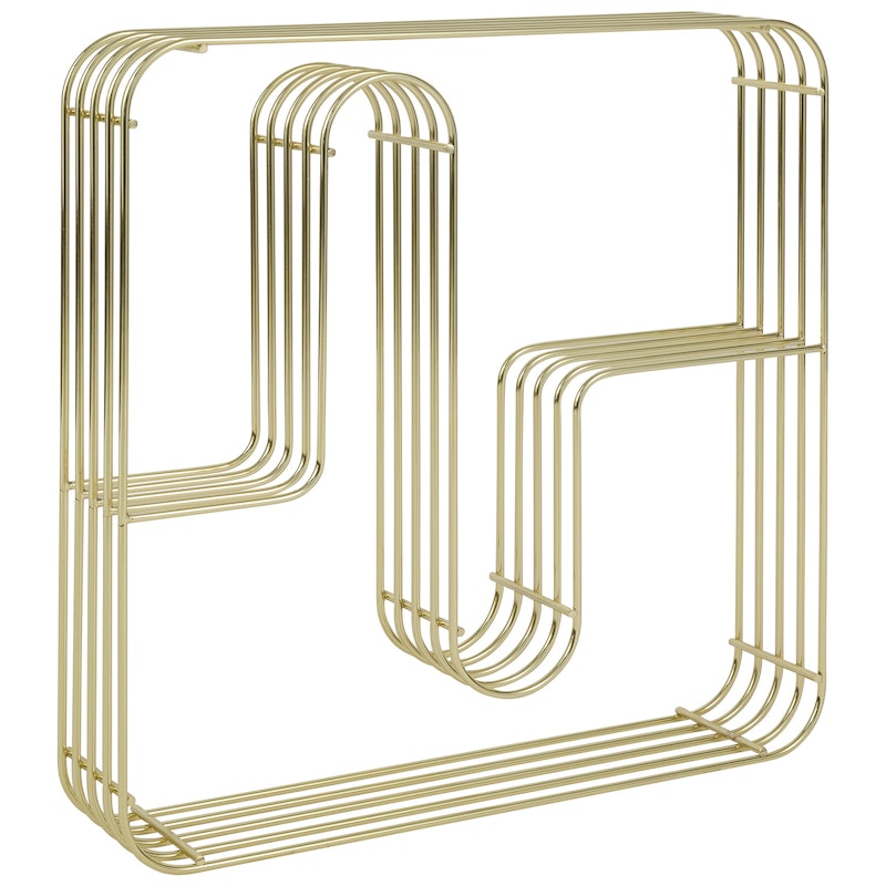 Curva Hylla 45x45 cm, Guld