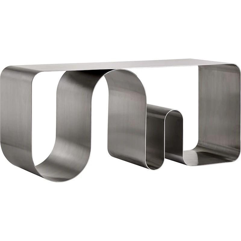 Curva Solid Bänk, Silver