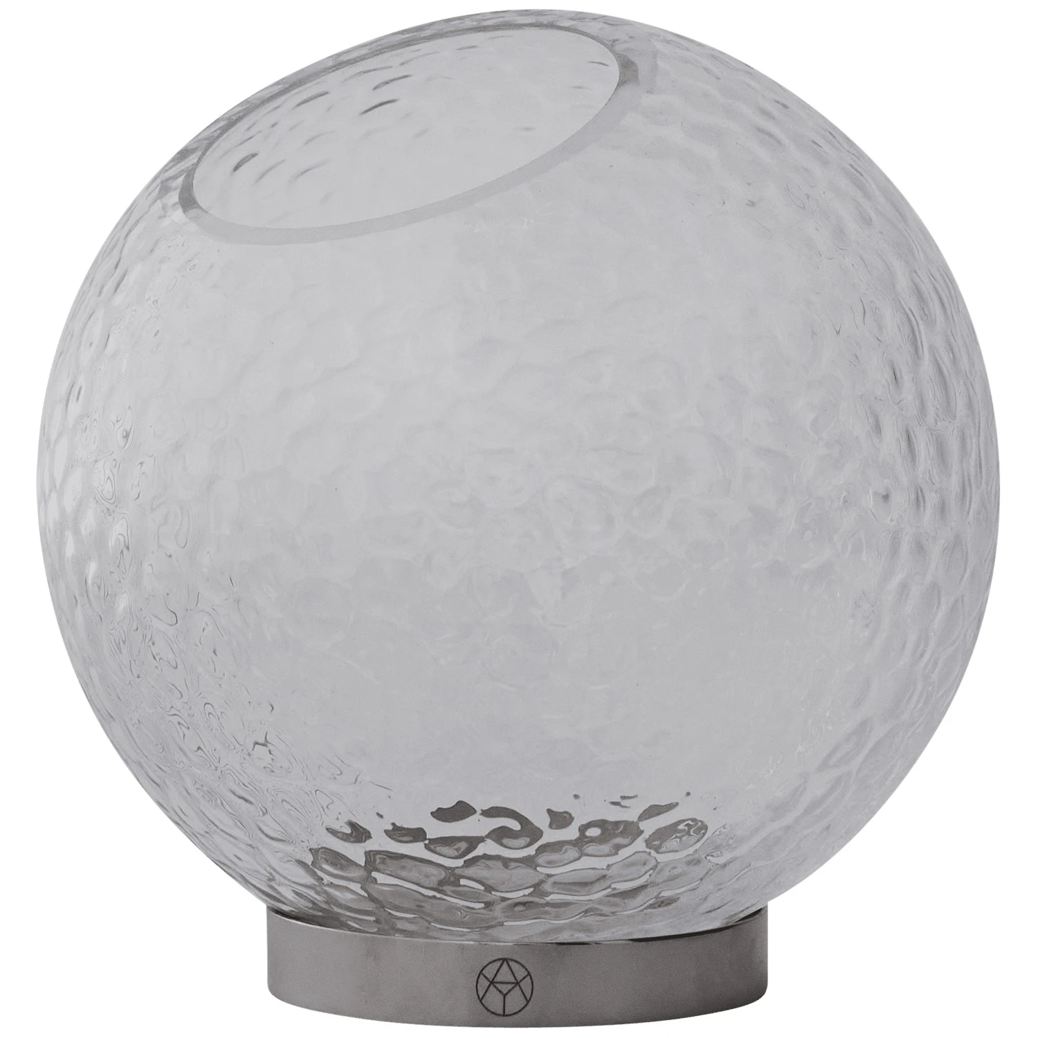 Aytm Globe Bubbles Vas &Oslash;17 Cm / Silver - Vaser Glas Klar