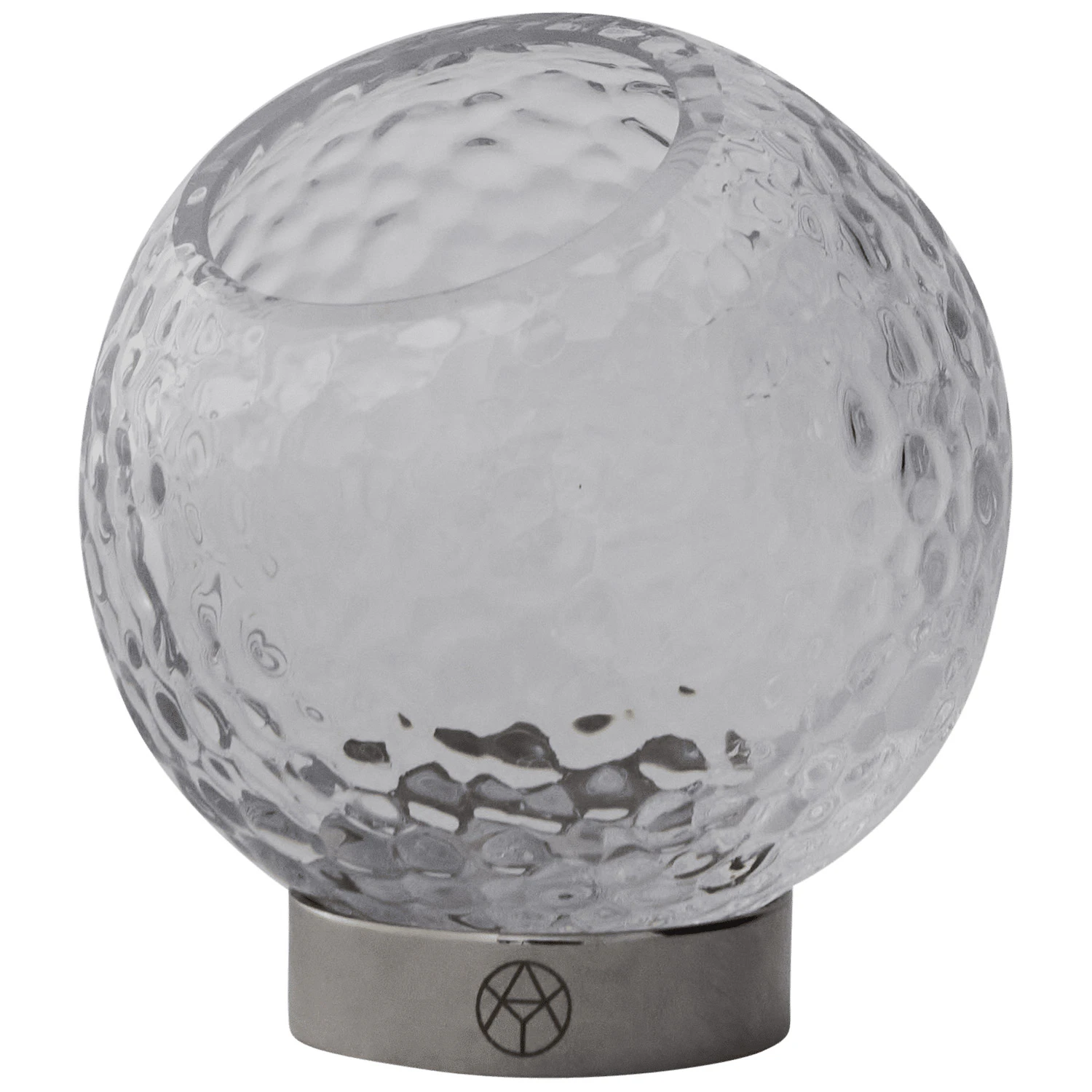 Aytm Globe Bubbles Vas &Oslash;21 Cm / Silver - Vaser Glas Klar