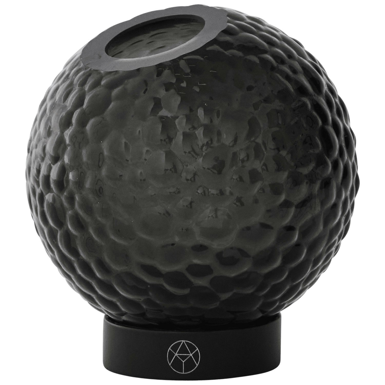 Aytm Globe Bubbles Vas &Oslash;10 Cm - Vaser Glas Svart