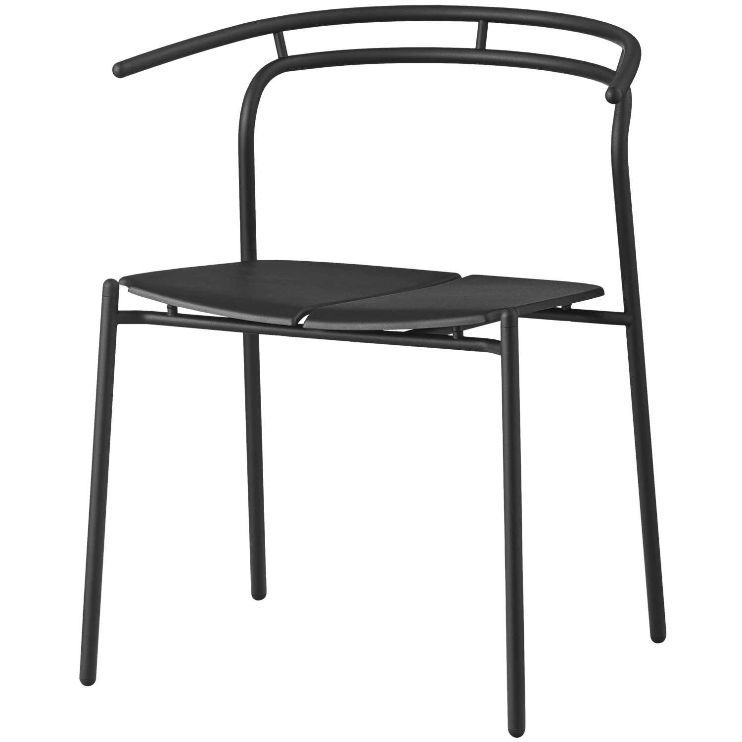 aytm novo dining chair black/black l53,9xw62,5xh74,6cm - trädgårdsstolar stål svart