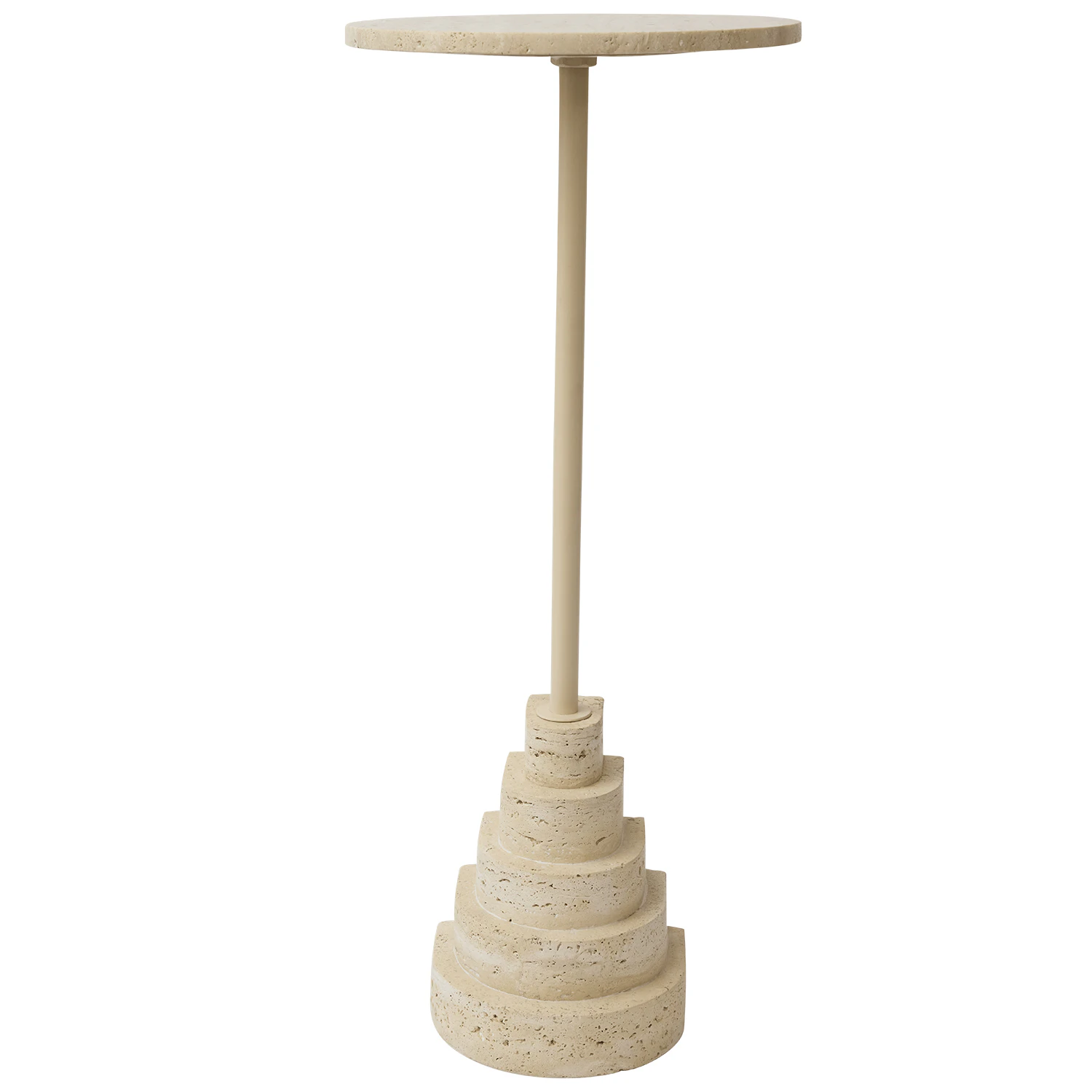 Aytm Solum Sidobord Sand/ 78 Cm - Sidobord & Avlastningsbord Travertin Light Sand