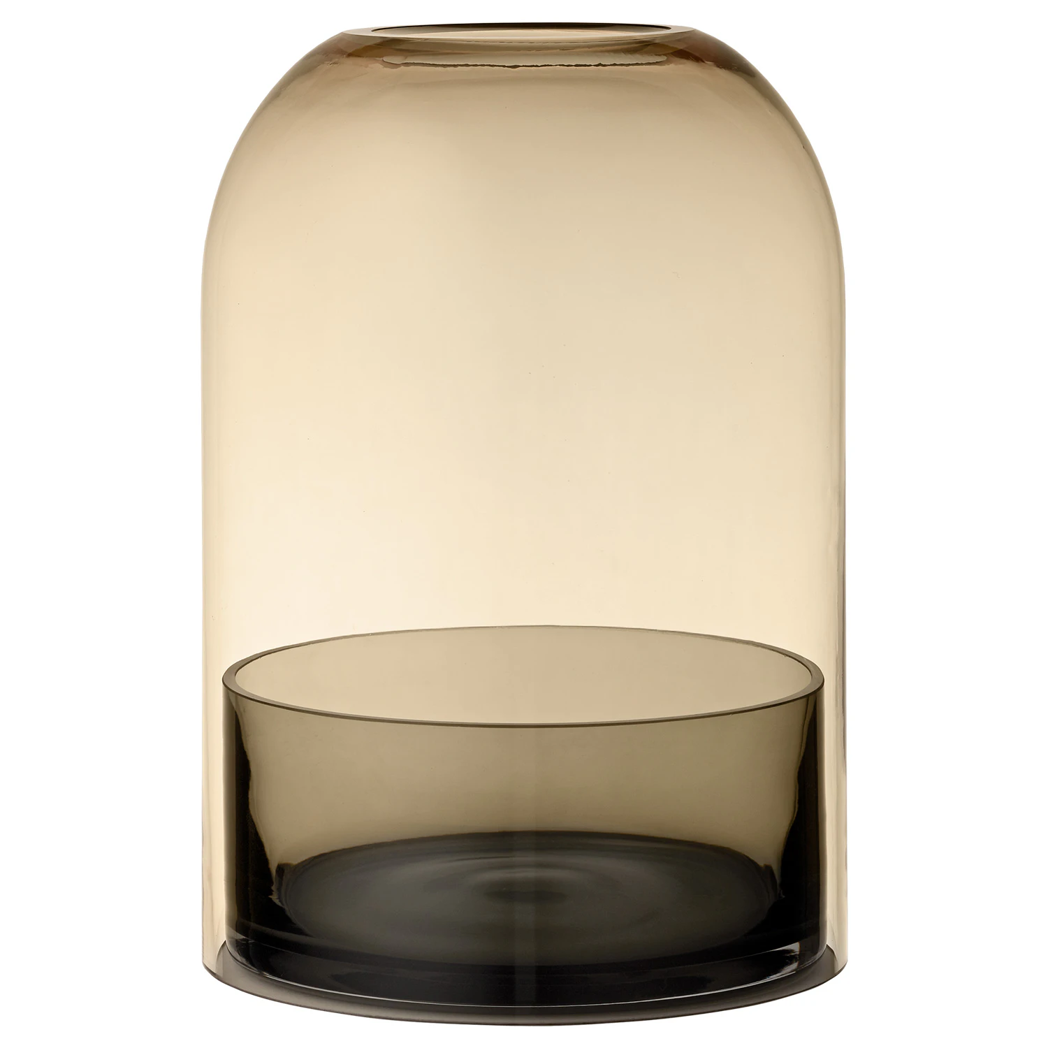 Aytm Tota Ljuslykta Large /amber - Ljuslyktor Glas Svart