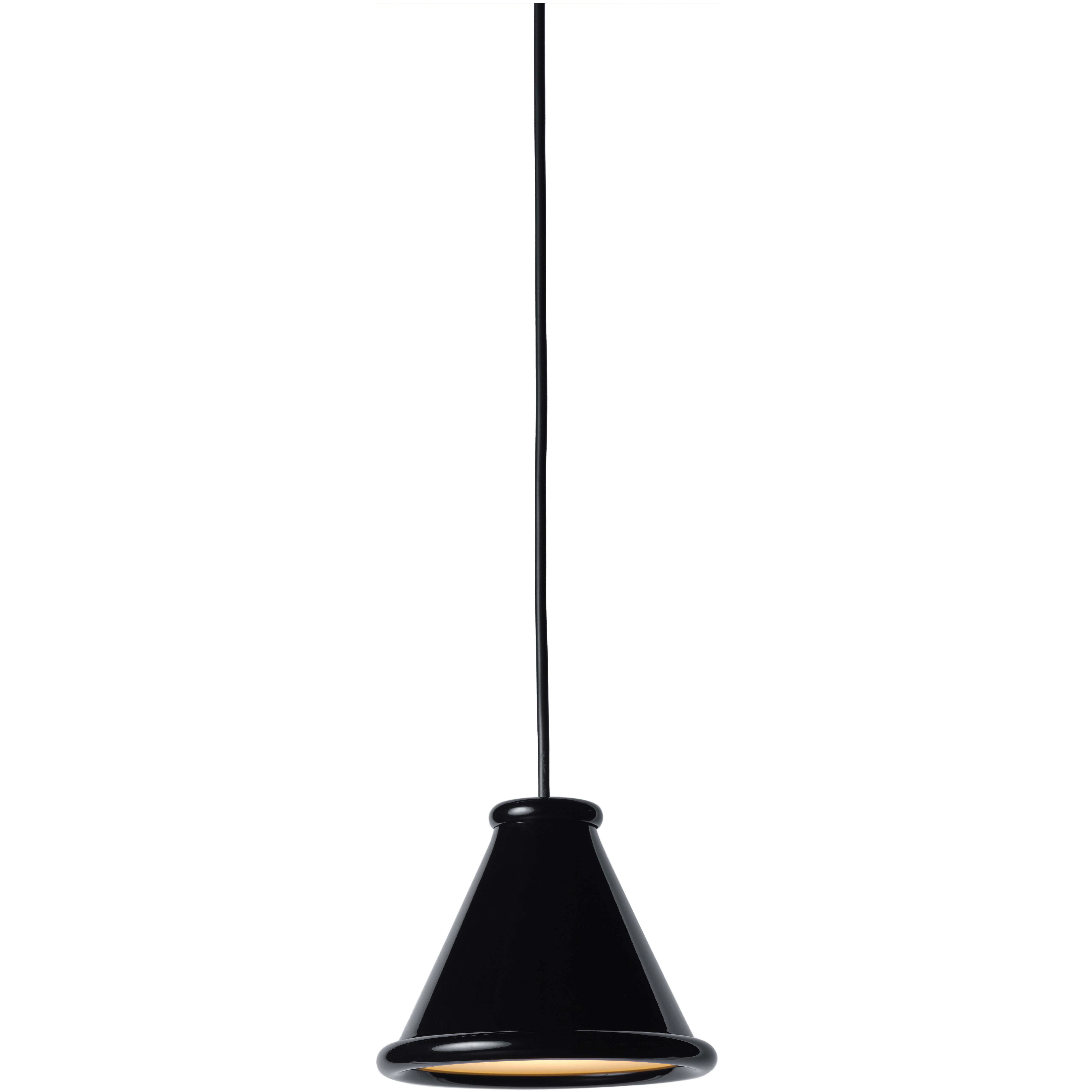 Belid Belle Pendel Ø15 Glossy Black - Pendellampor Metall Högblank Svart