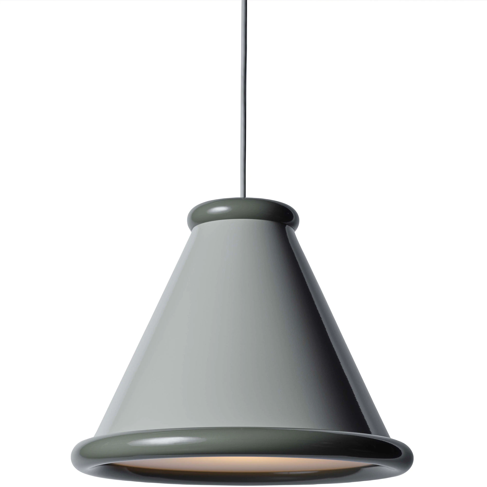 Belid Belle Pendel Ø36 Pepple Grey / - Pendellampor Metall Moss Grey