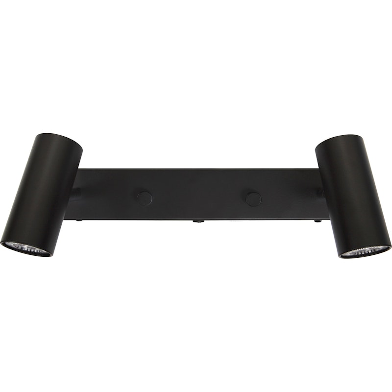 Cato Double Vägglampa, Mattsvart