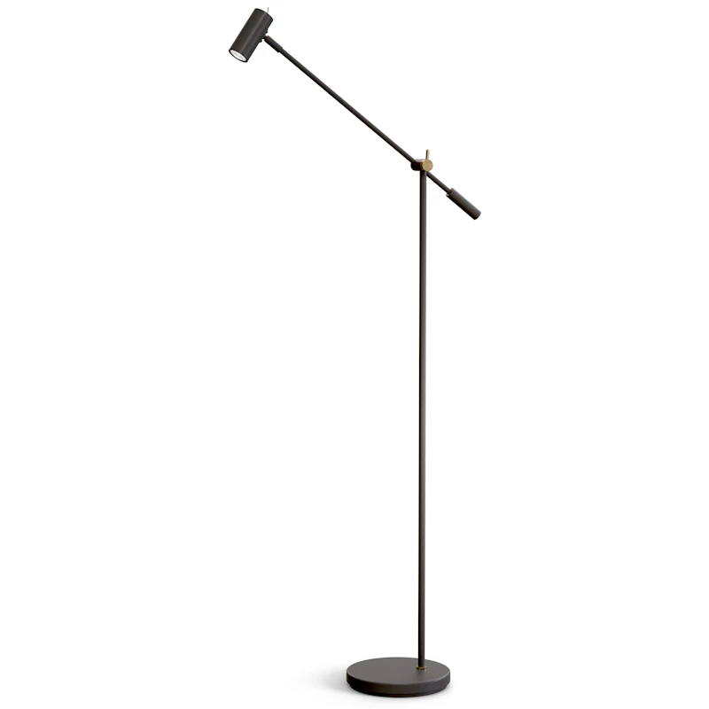 Cato Golvlampa, Mattsvart / Mässing