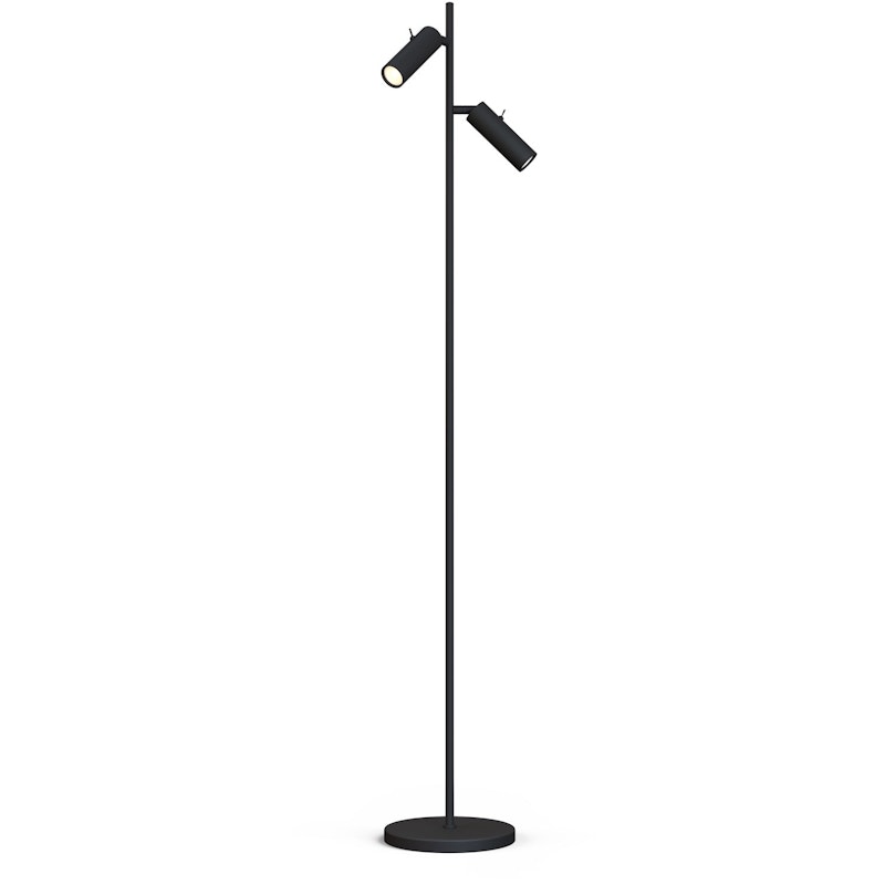 Cato Slim Double Golvlampa Dubbel, Mattsvart