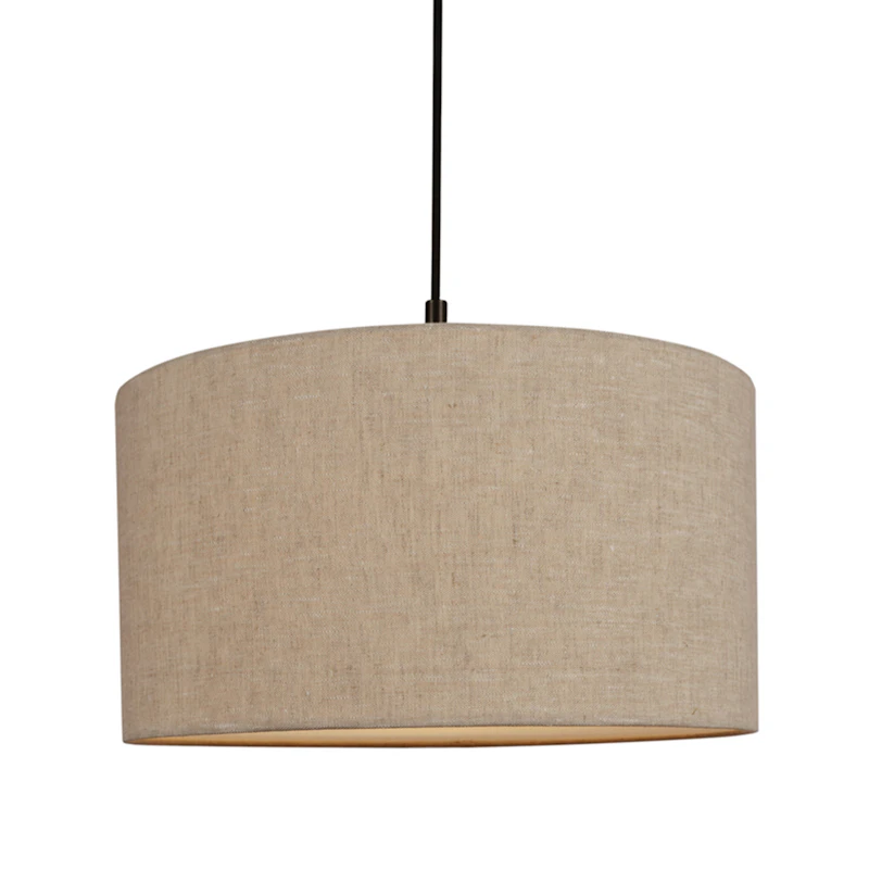 Soft Pendel Ø44 cm, Metallisk Brons / Linen Natural