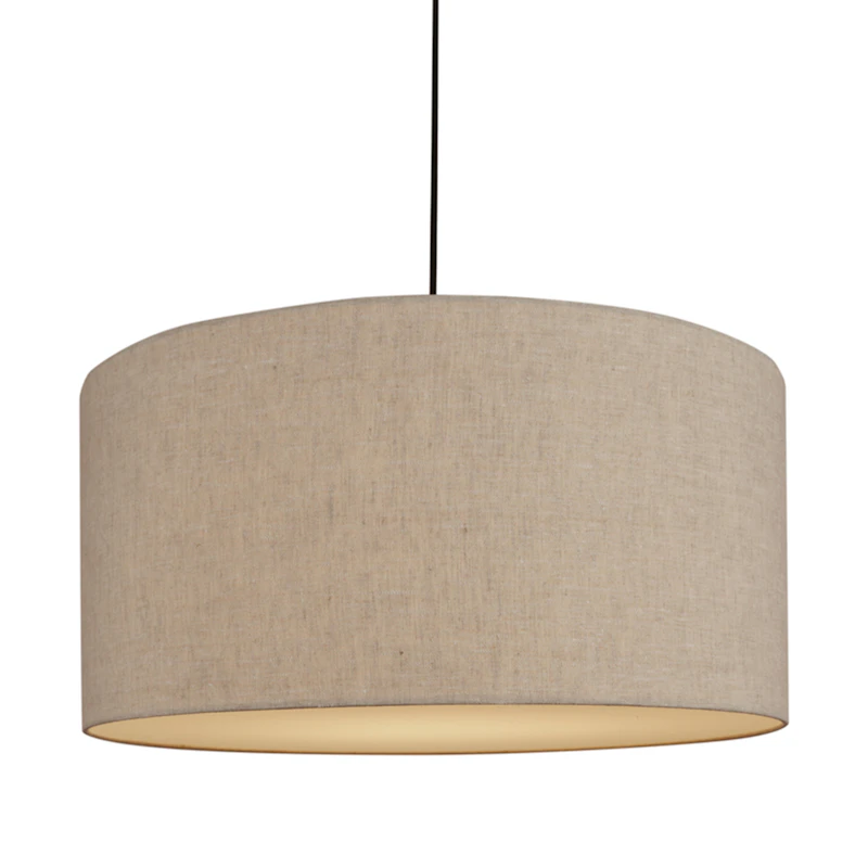 Soft Pendel Ø60 cm, Metallisk Brons / Linen Natural