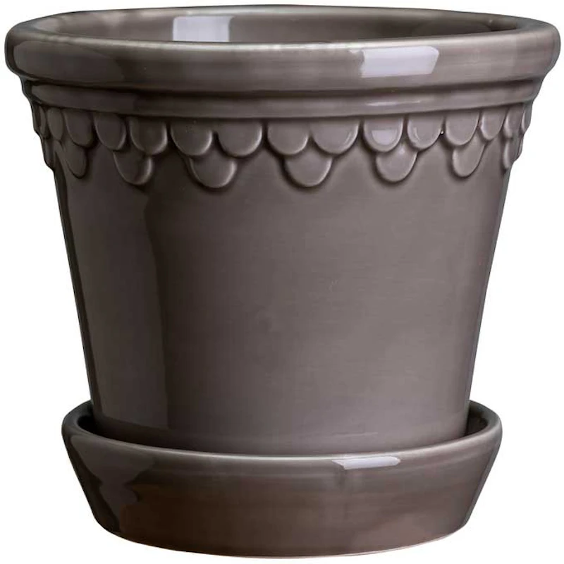 Copenhagen Kruka Med Fat 21 cm, Pearl Grey