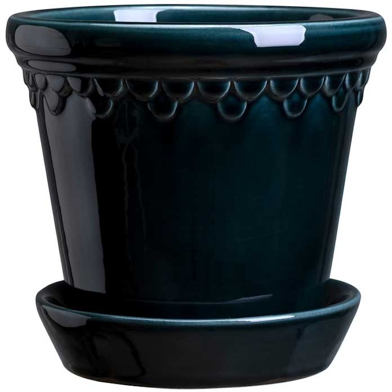 Copenhagen Kruka Med Fat 21 cm, Petroleum Blue
