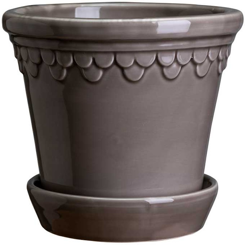 Copenhagen Kruka Med Fat 21 cm, Pearl Grey