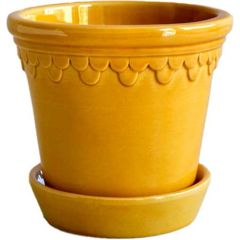 Copenhagen Kruka Med Fat 16 cm, Amber Yellow