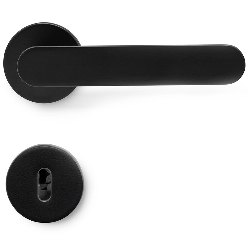 Vibe Plain Dörrhandtag Med Nyckelskylt, Mattsvart