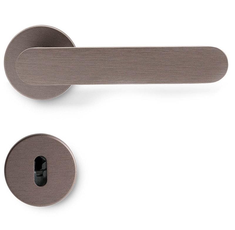 Vibe Plain Dörrhandtag Med Nyckelskylt, Dark Bronze