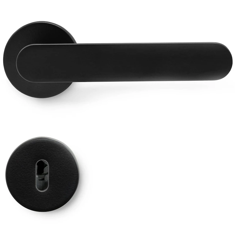 Vibe Plain Dörrhandtag Med Nyckelskylt, Mattsvart