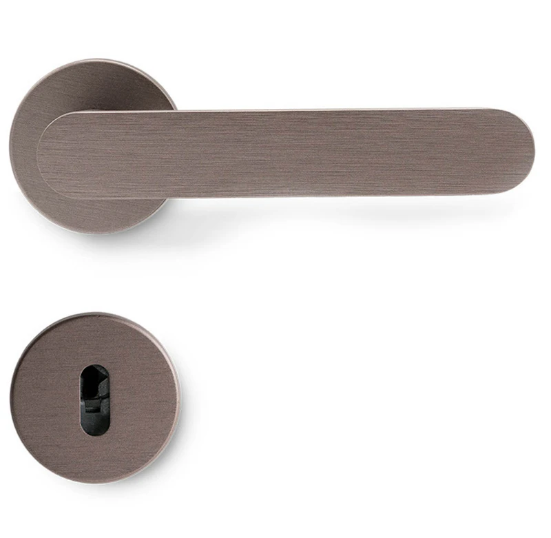 Vibe Plain Dörrhandtag Med Nyckelskylt, Dark Bronze