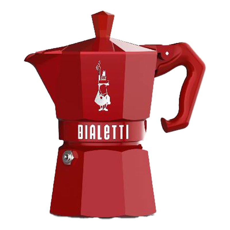 Moka Exclusive Kaffebryggare Röd, 3 Koppar