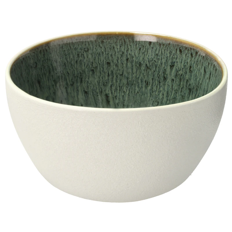 Gastro Skål 12 cm, Grön / Vit
