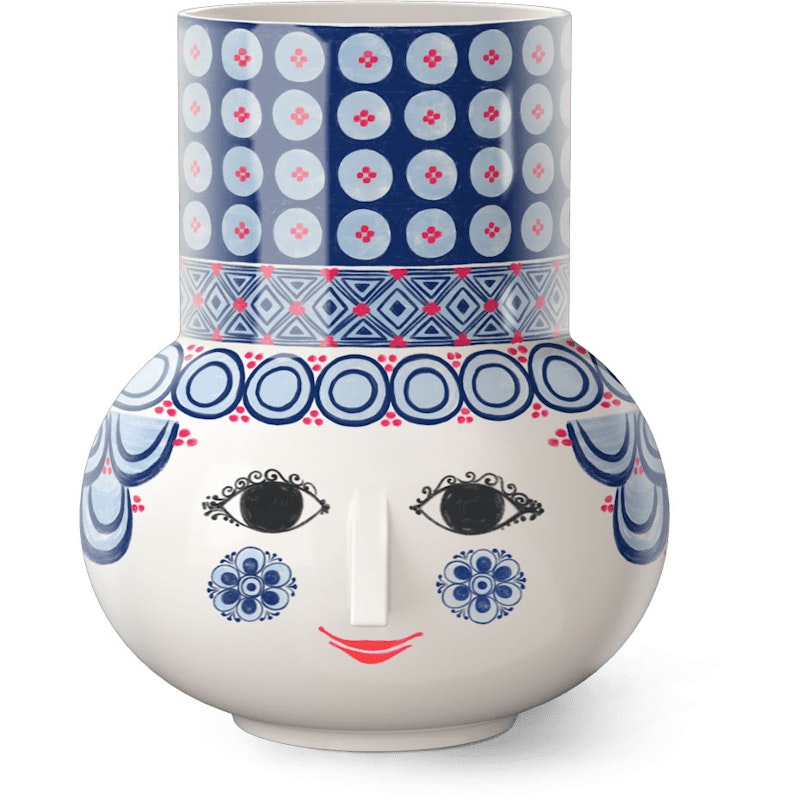 Olga Vas 20 cm, Blå