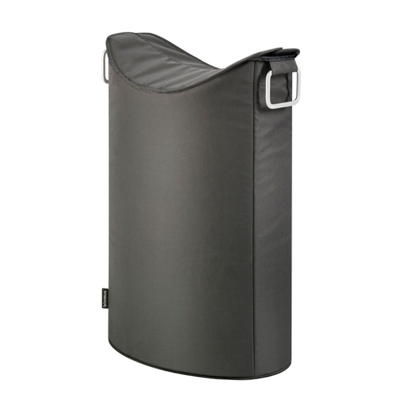 Frisco Tvättkorg 70x45x28 cm, Antracit/Svart