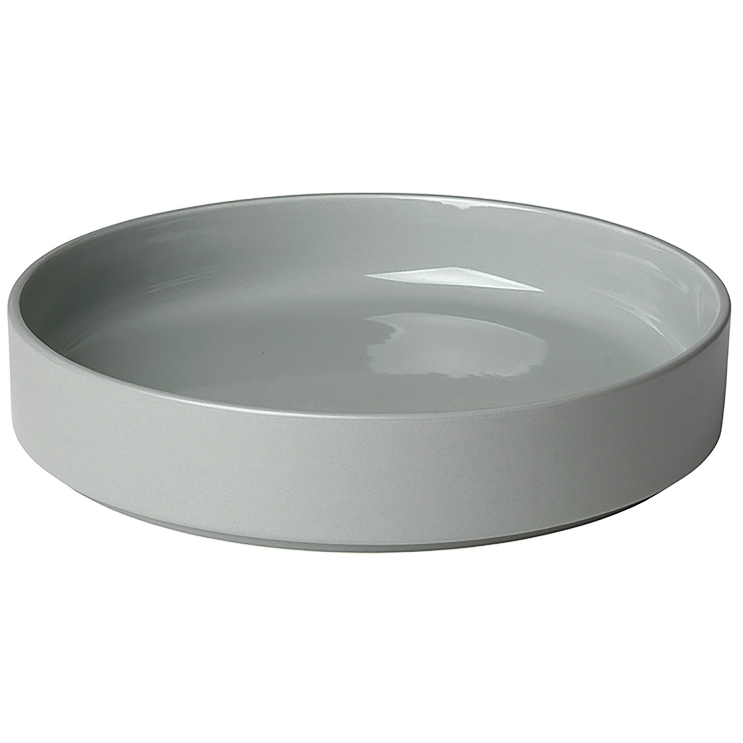 blomus pilar djup tallrik 20 cm - keramik mirage grey