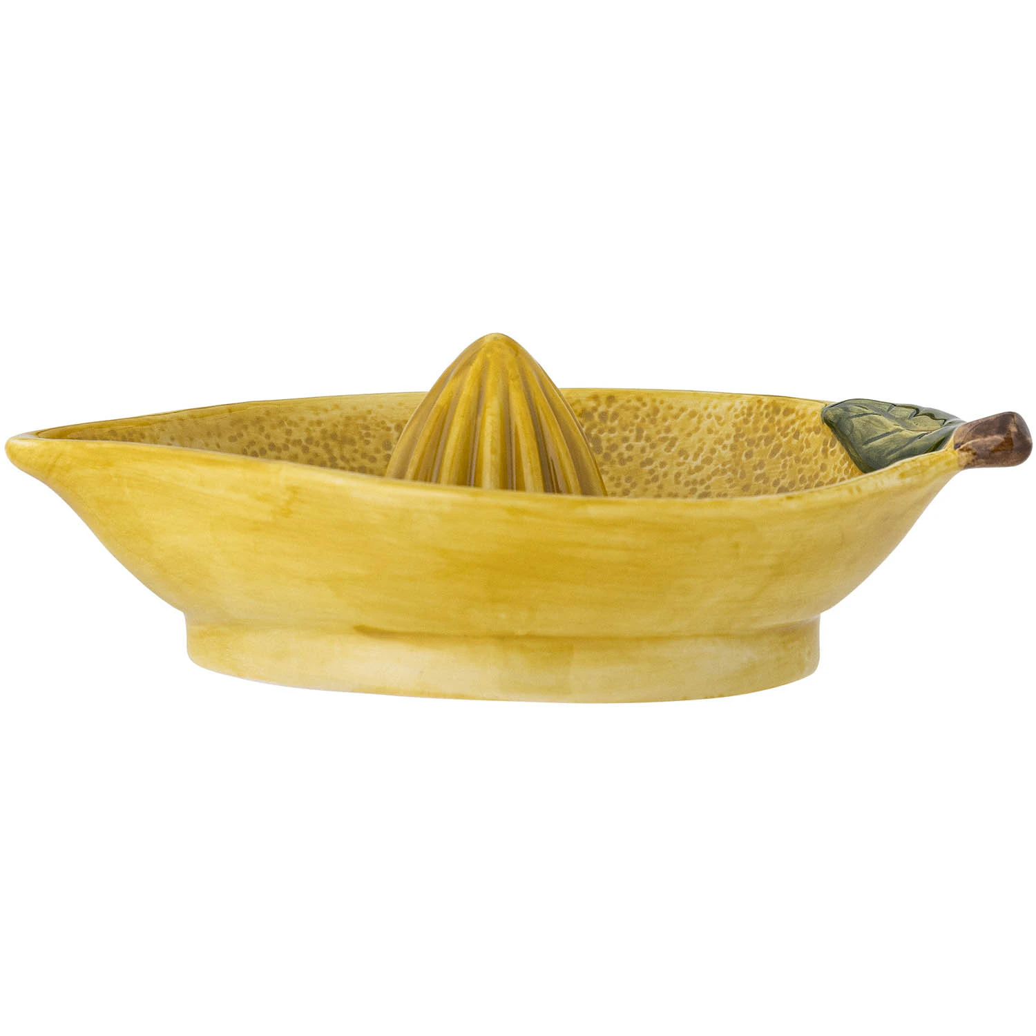 bloomingville limone citruspress - stengods gul