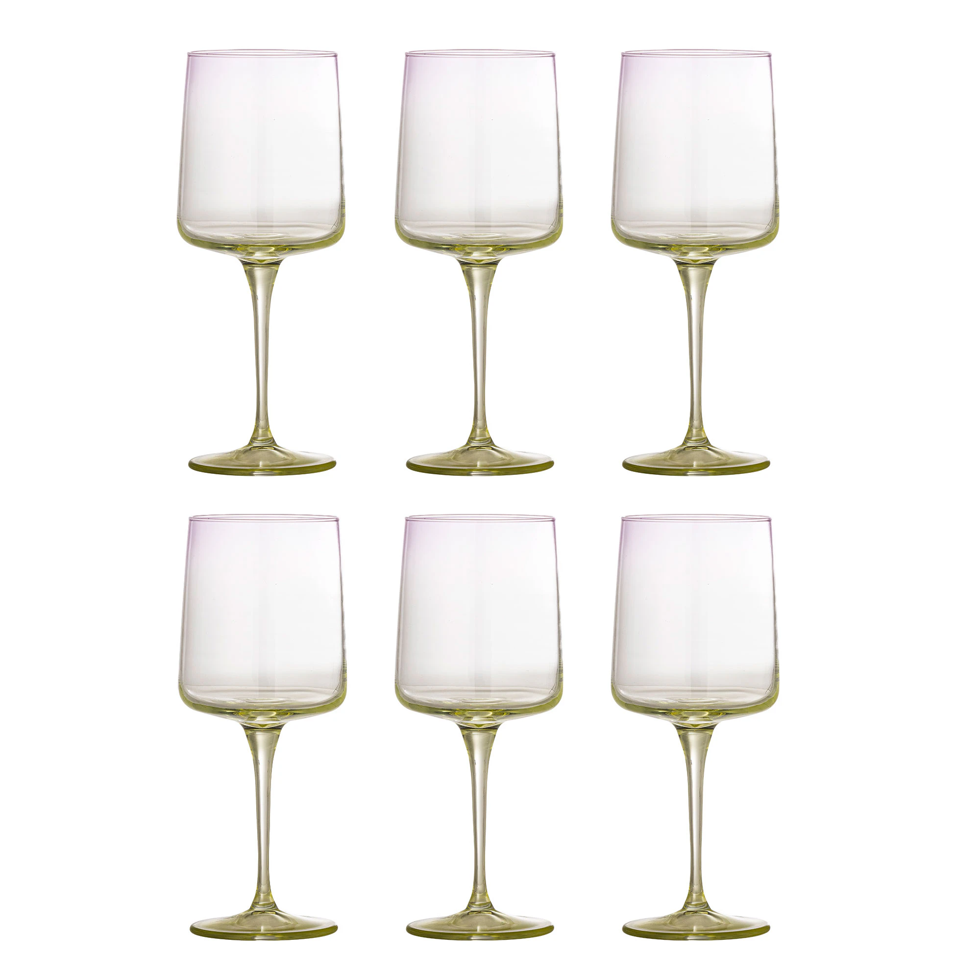 Bloomingville Luciana Vin 6-pack - Vinglas Glas Gr&ouml;n