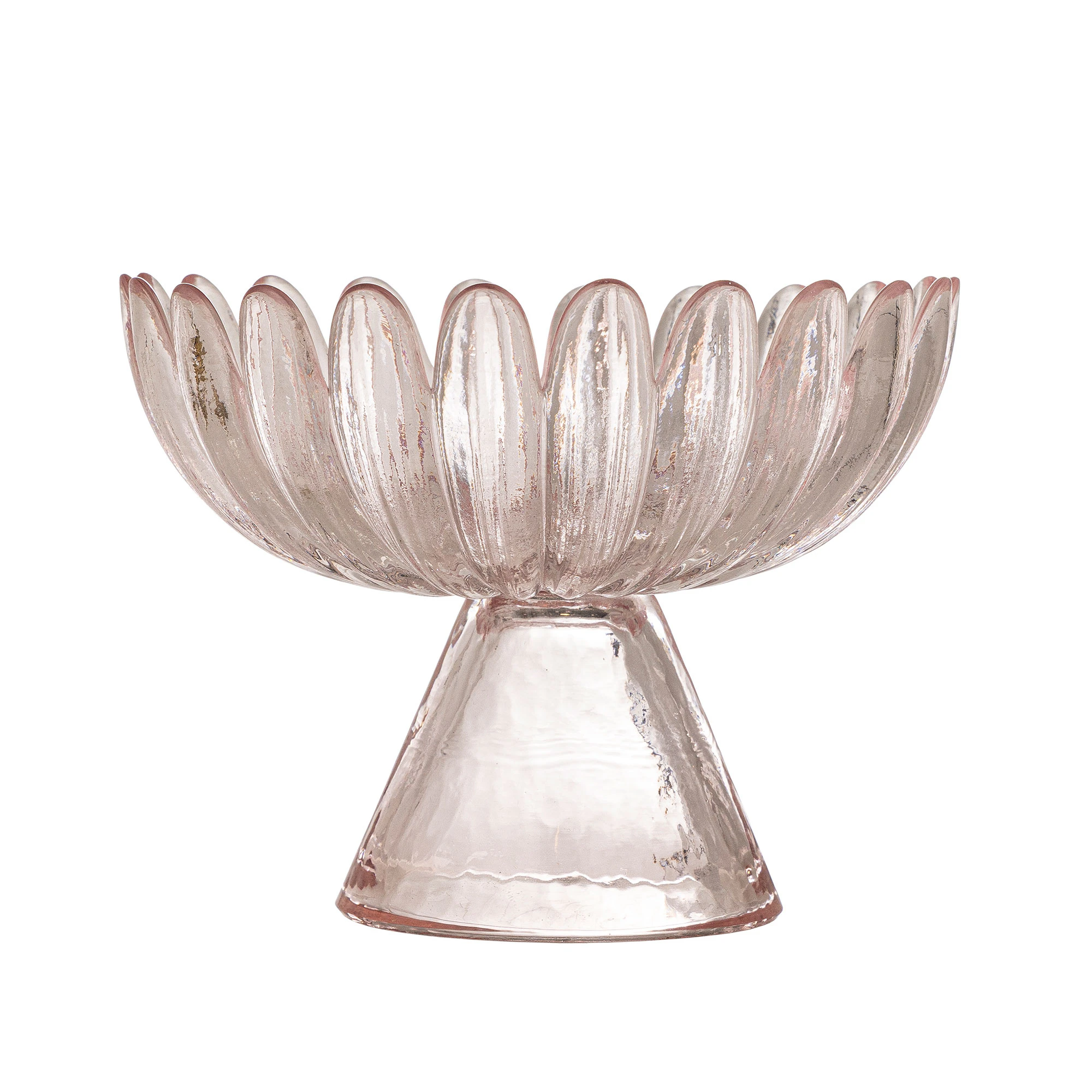 Bloomingville Nalu Piedestalsk&aring;l &Oslash;13 Cm - Serveringssk&aring;lar Glas Rose