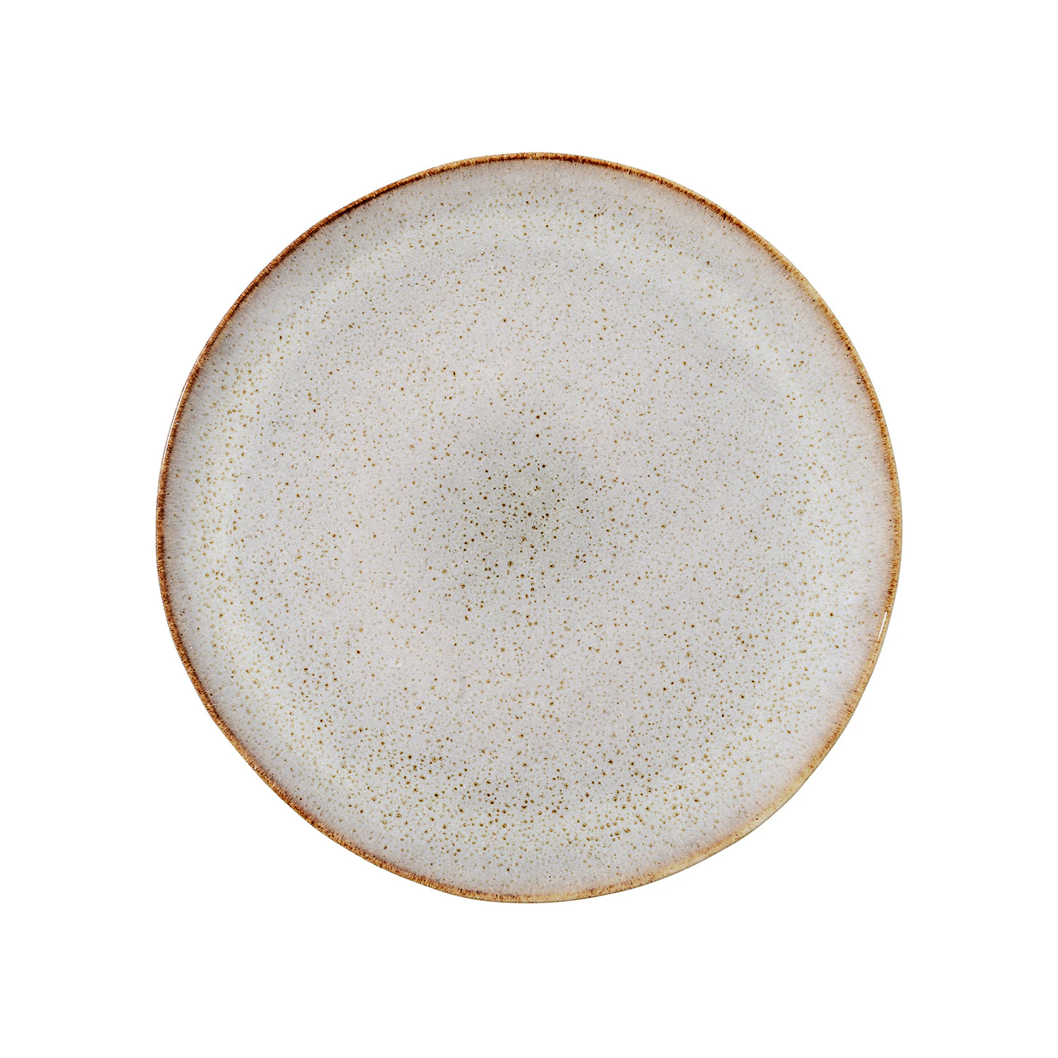 bloomingville rine tallrik ø22 cm - keramik sand
