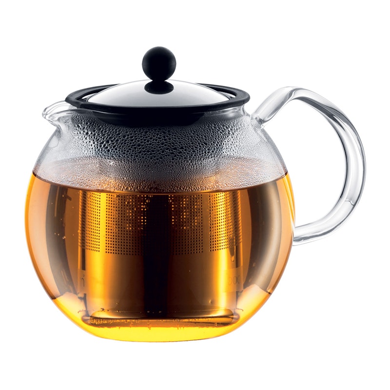 ASSAM Tekanna Med Stålfilter, 1 L