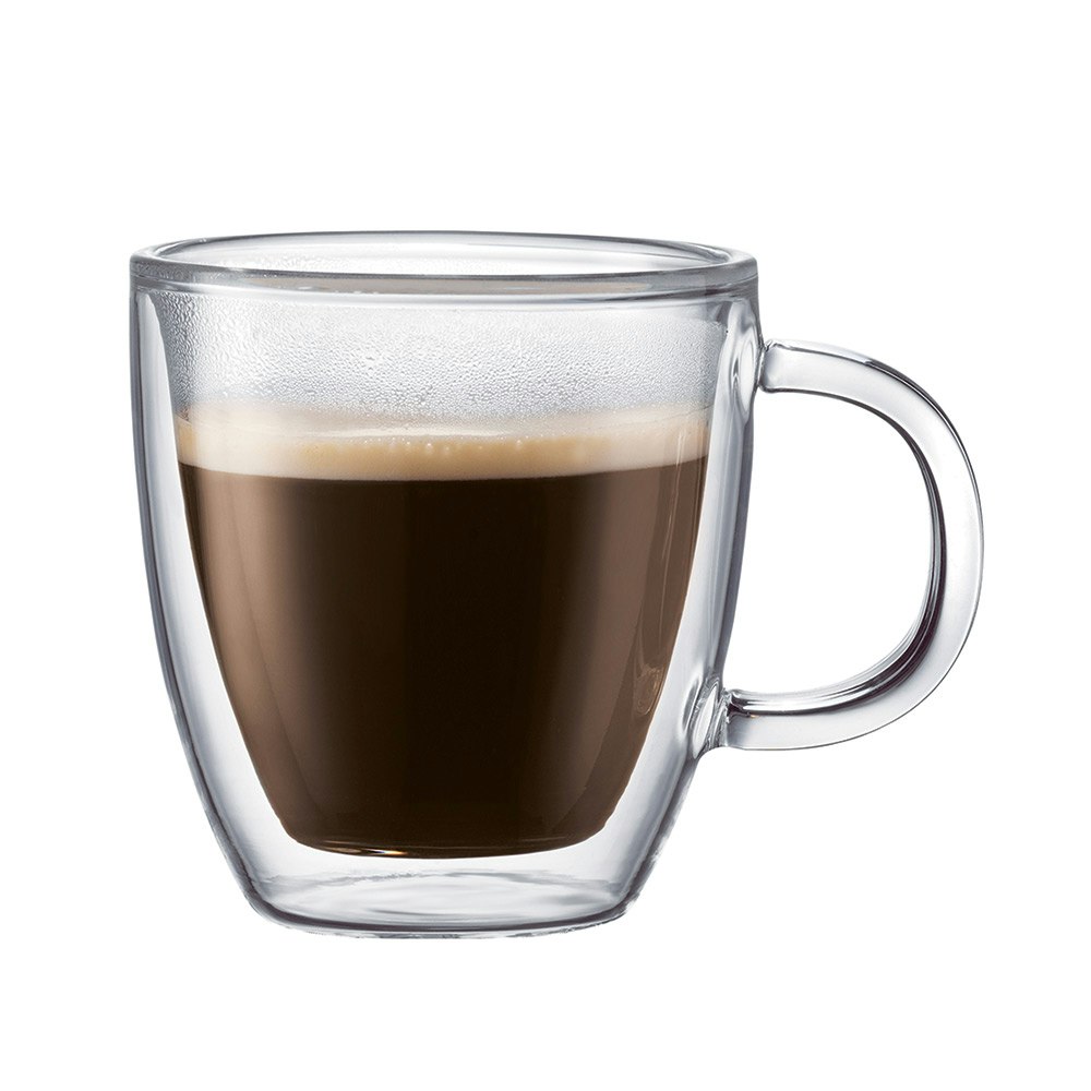 Bodum Bistro Dubbelv&auml;ggad Espressomugg 30 Cl 2-pack - Kaffekoppar Glas Klar