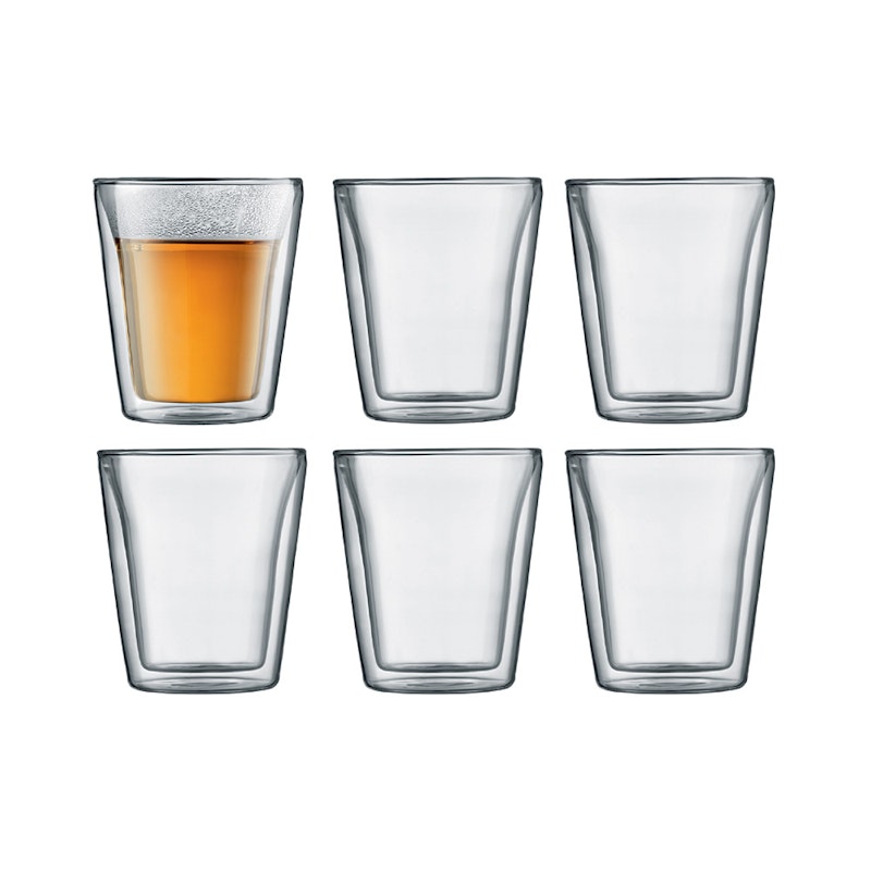 BODUM CANTEEN Dubbelväggad Glas 20 cl, 6-Pack