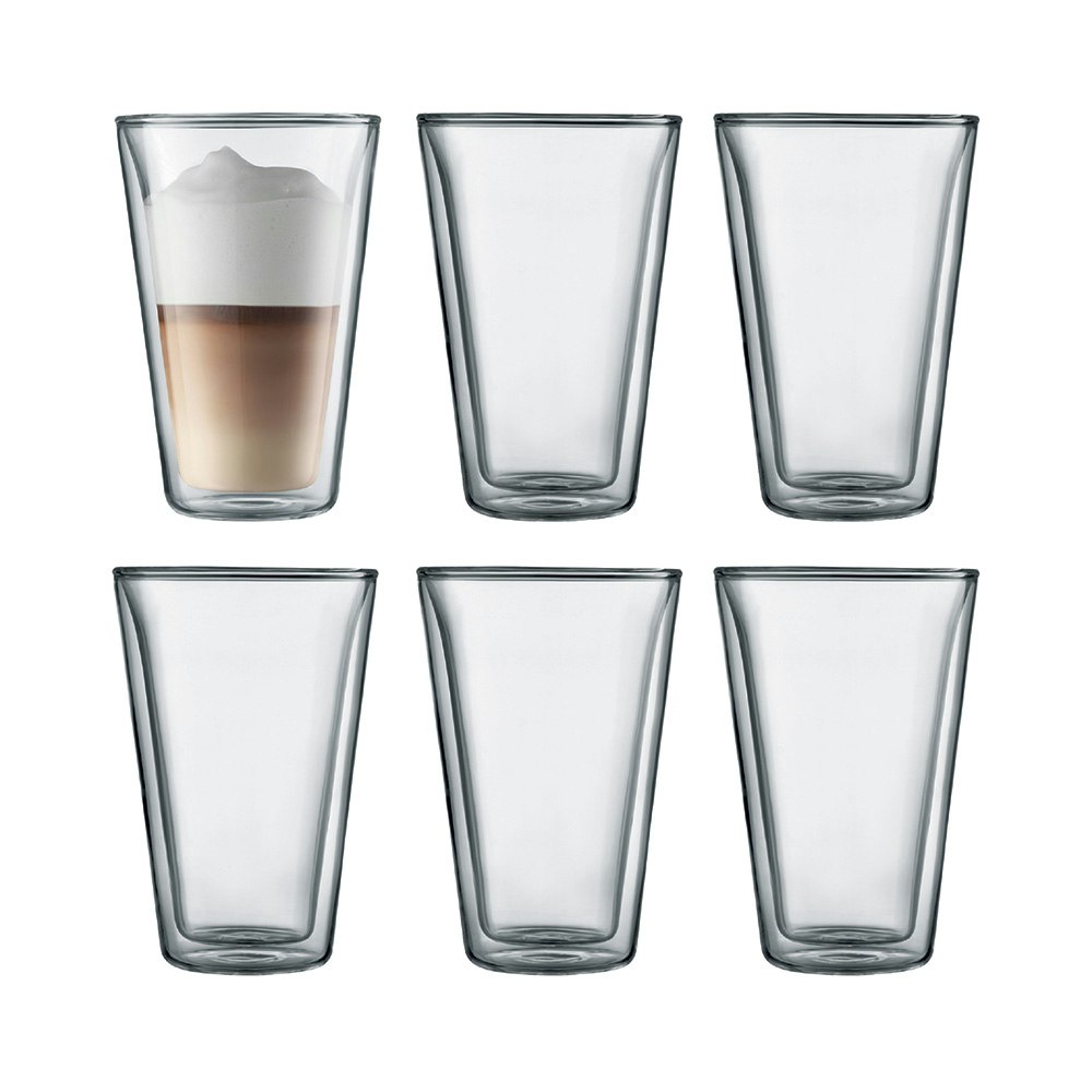 Bodum Canteen Dubbelv&auml;ggad 40 Cl 6-pack - Kaffekoppar Glas Klar