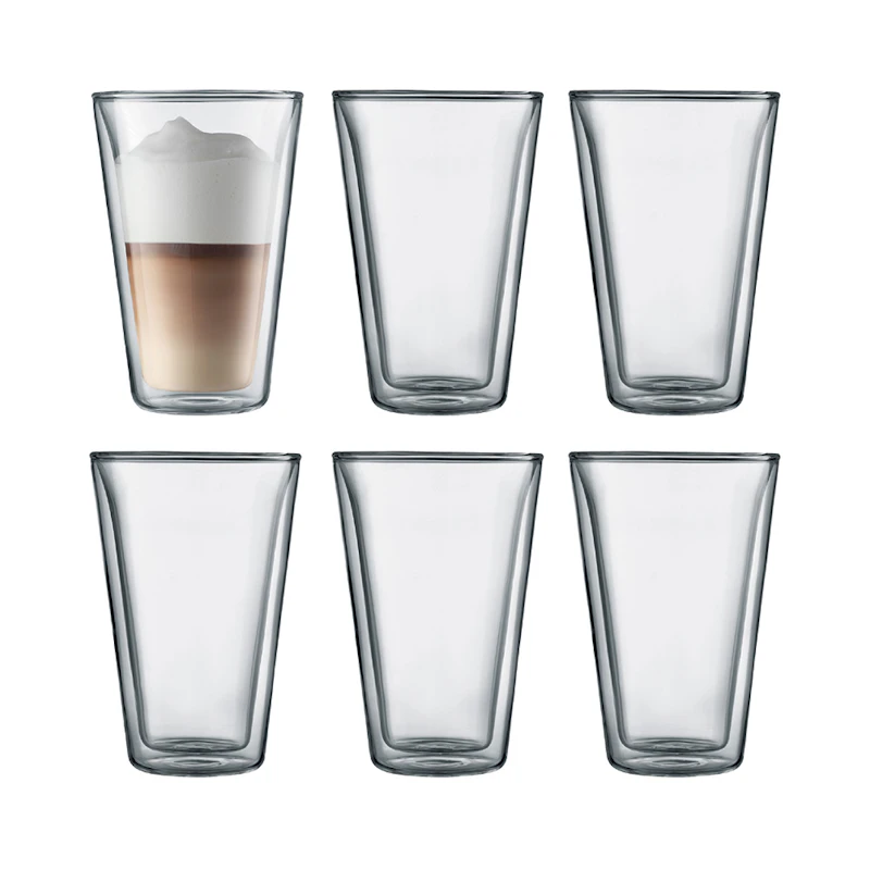 BODUM CANTEEN Dubbelväggad Glas 40 cl, 6-Pack