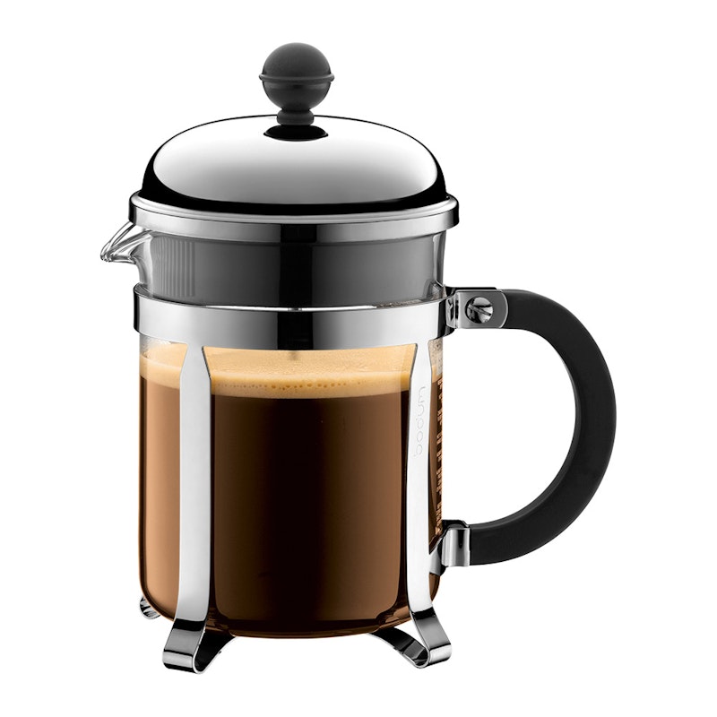 Chambord Kaffepress 4 Koppar, Krom