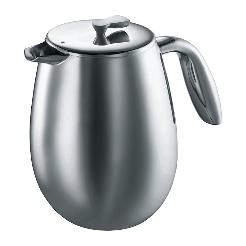 COLUMBIA Kaffebryggare Dubbelvägg Blank, 12 koppar