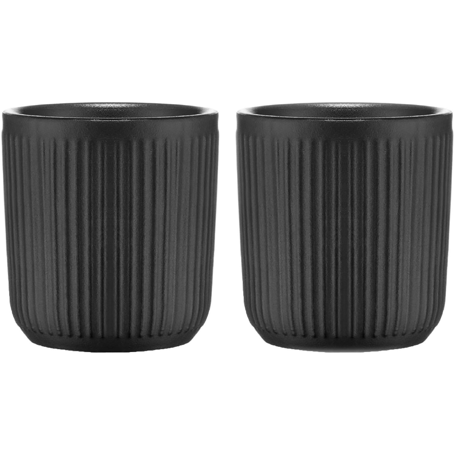 Bodum Douro Mugg 2-pack Dubbelv&auml;ggad - Kaffekoppar Porslin Mattsvart