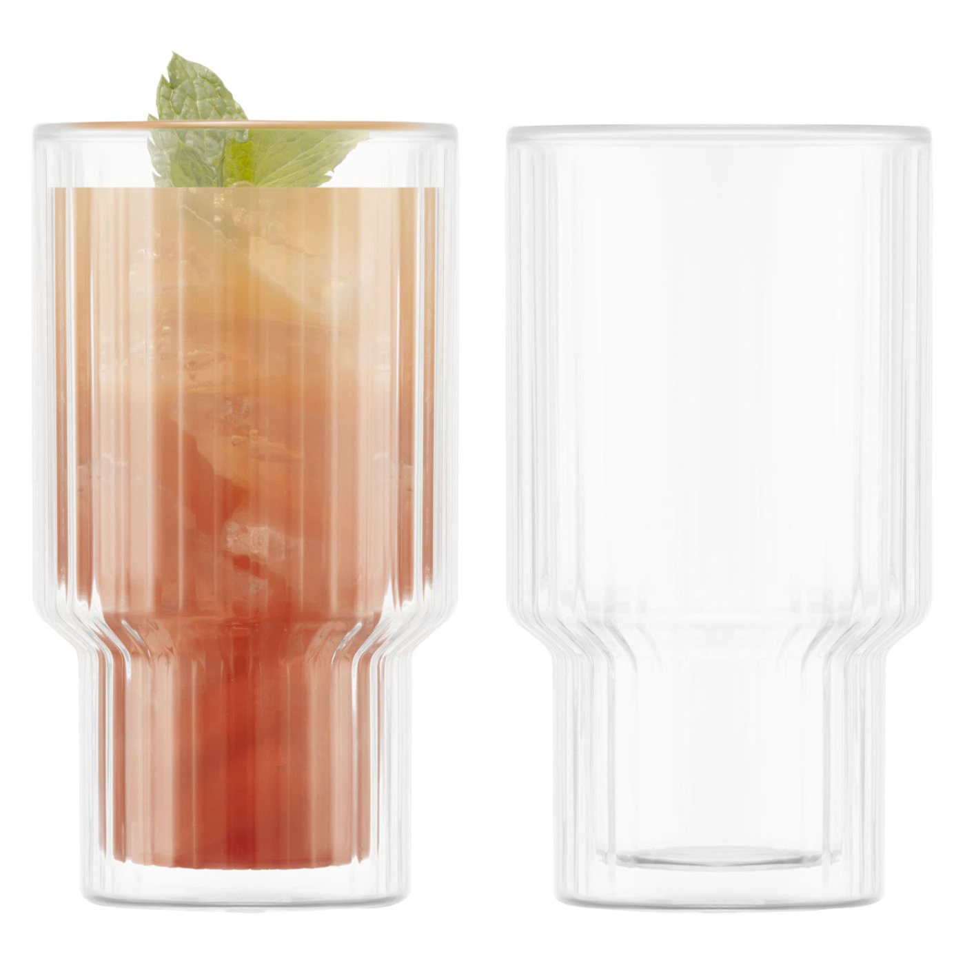 bodum navalia glas 2-pack 25 cl - dricksglas borosilikatglas klar