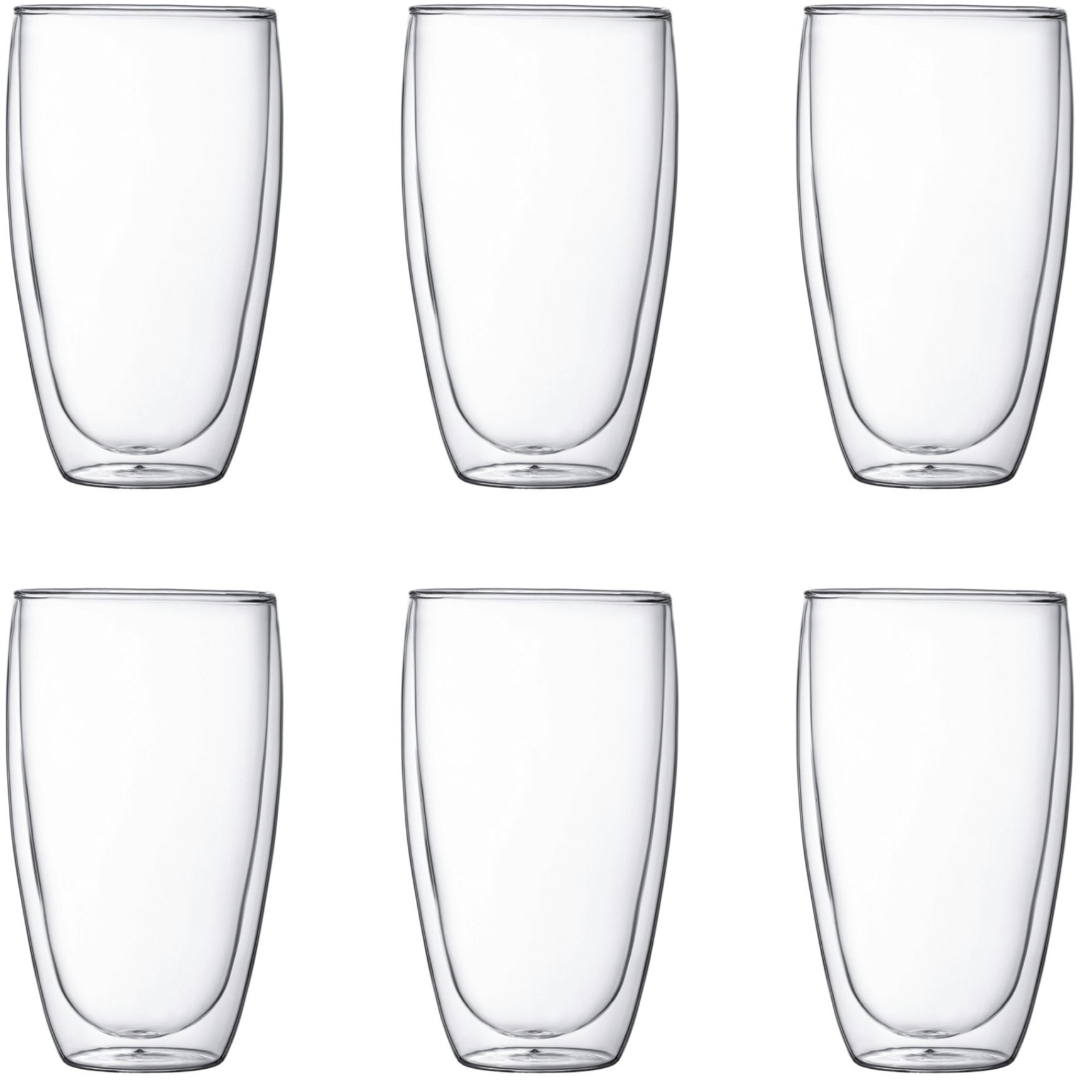 Bodum Pavina Dubbelv&auml;ggade 45 Cl 6-pack - Kaffekoppar Glas Klar