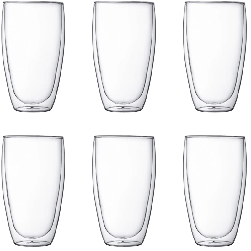 PAVINA Dubbelväggade Glas 45 cl, 6-Pack