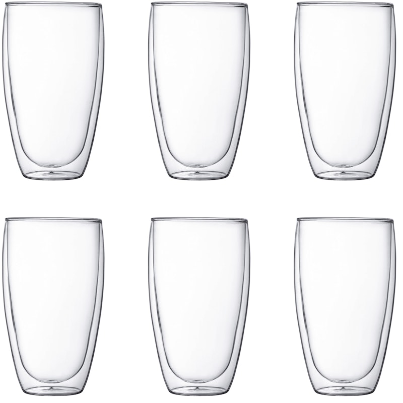 PAVINA Dubbelväggade Glas 45 cl, 6-Pack