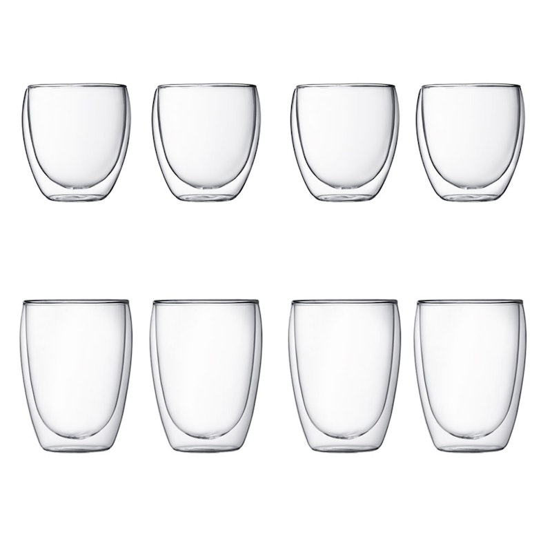 Pavina Dubbelväggade Glas Set Med 8