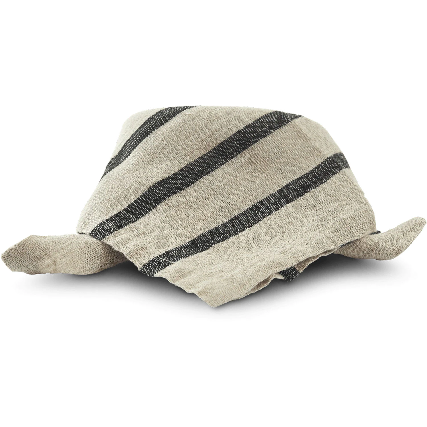 Boel&Jan Mandela Stripe Servett 40x40 Cm 4-pack / Natur - Servetter & Tillbehör Linne Svart
